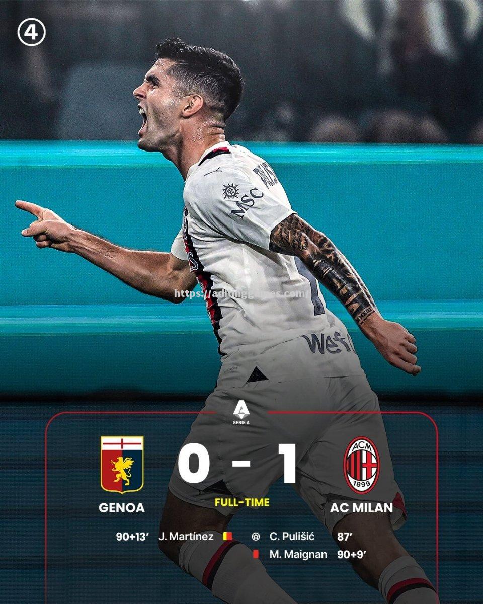 热那亚大捷,豪取联赛连胜纪录 热那亚大捷,豪取联赛连胜纪录